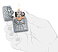 Зажигалка ZIPPO Classic с покрытием Street Chrome™,  латунь/сталь, серебристая, матовая, 38x13x57 мм