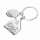 Брелок SILV HOME; 3,97 x 3,3 x 0,3 см; металл