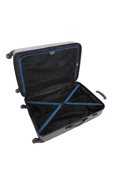 Чемодан SWISSGEAR ALVERSTONE, серый, AБC-пластик, 51,5 x 31 x 77 см, 96 л