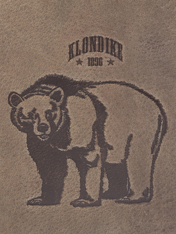 Бумажник KLONDIKE «Wayne Bear», натуральная кожа в коричневом цвете, 10,5 х 12,5 см