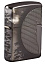 Зажигалка ZIPPO Armor™ Wolf  с покрытием High Polish Black Ice®, латунь/сталь, чёрная, 38x13x57 мм