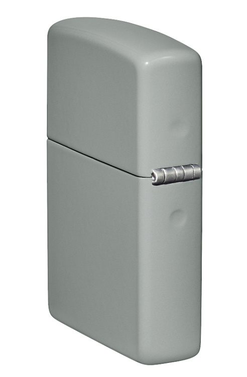 Зажигалка ZIPPO Classic с покрытием Flat Grey, латунь/сталь, серая, глянцевая, 38x13x57 мм