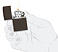 Зажигалка ZIPPO Classic с покрытием Brown Matte, латунь/сталь, коричневая, матовая, 38x13x57 мм
