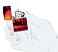 Зажигалка ZIPPO Cyber City с покрытием 540 Matte, латунь/сталь, оранжевая 38x13x57 мм