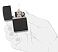 Зажигалка ZIPPO Classic с покрытием Black Crackle™, латунь/сталь, чёрная, матовая, 38x13x57 мм