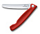 Нож для овощей VICTORINOX SwissClassic, складной, лезвие 11 см с волнистой кромкой, красный