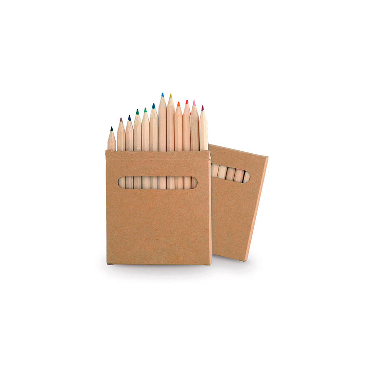 Набор цветных карандашей BOYS (12шт), 9х8,5х0,8 см, дерево, картон