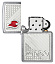 Зажигалка ZIPPO Classic с покрытием Brushed Chrome, латунь/сталь, серебристая, 38x13x57 мм