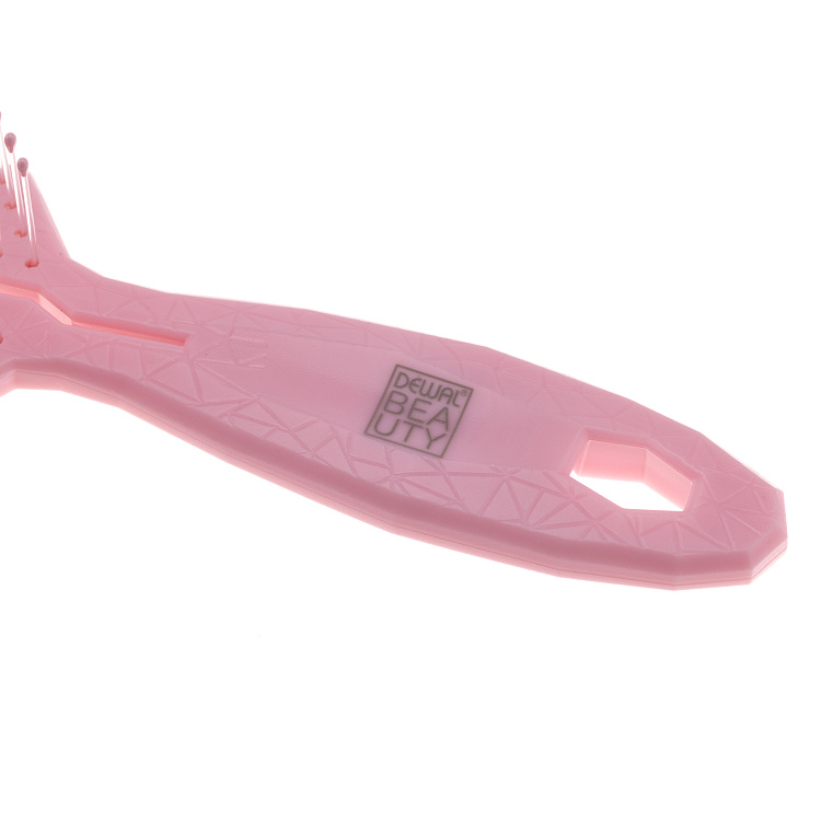 Щетка Dewal Beauty серия "Friendly", продувная, с  нейлоновым штифтом, форма айсберг