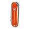 Нож-брелок VICTORINOX Classic SD Colors "Fire Opal", 58 мм, 7 функций, полупрозрачный оранжевый
