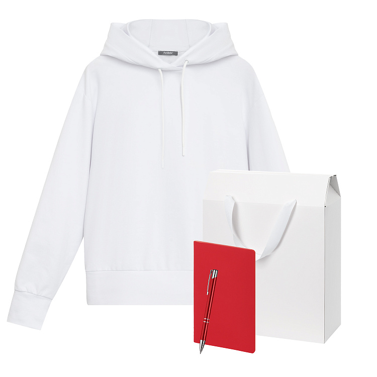 Набор с одеждой ALEX (худи, блокнот, ручка), красный