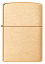 Зажигалка ZIPPO с покрытием Brushed Brass, латунь/сталь, золотистая, матовая, 38x13x57 мм
