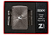 Зажигалка ZIPPO Armor® с покрытием Black Ice®, латунь/сталь, чёрная, 38x13x57 мм