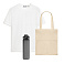 Набор с одеждой KRIS (футболка, бутылка, шоппер), белый/серый