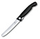 Нож для овощей VICTORINOX SwissClassic, складной, лезвие 11 см с волнистой кромкой, чёрный