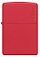 Зажигалка ZIPPO Classic с покрытием Red Matte, латунь/сталь, красная, матовая, 38x13x57 мм