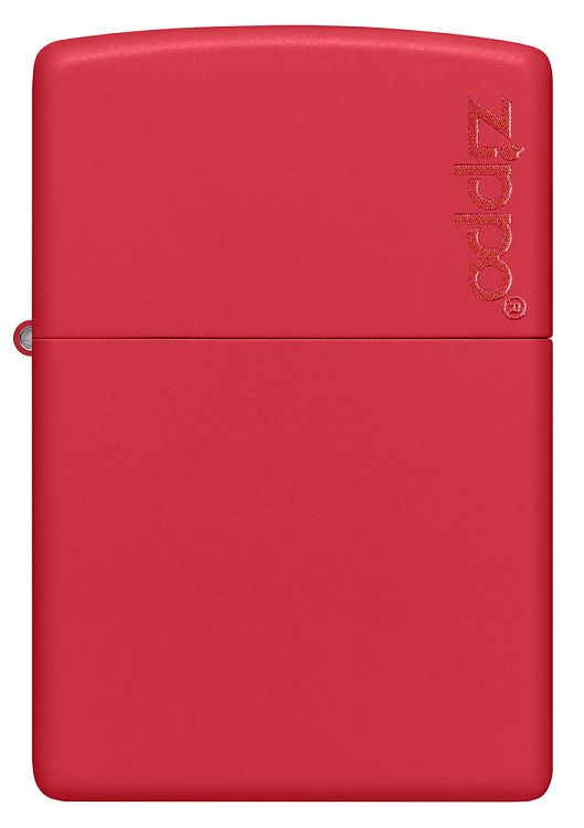 Зажигалка ZIPPO Classic с покрытием Red Matte, латунь/сталь, красная, матовая, 38x13x57 мм