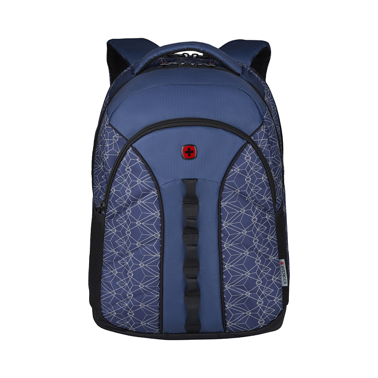 Рюкзак WENGER Sun 16'', синий со светоотражающим принтом, полиэстер, 35x27x47 см, 27 л