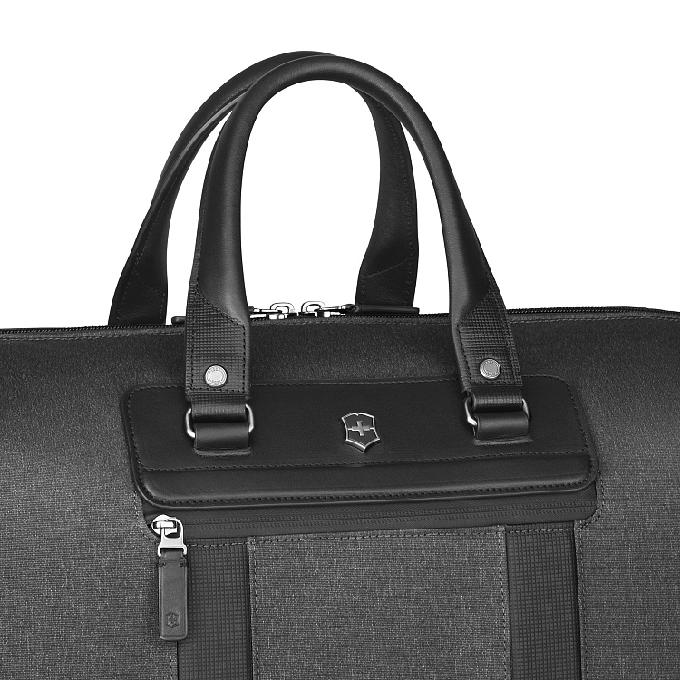 Дорожная сумка VICTORINOX Architecture Urban 2 Weekender, серый, полиэстер/кожа, 24x56x30 см, 45 л