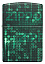 Зажигалка ZIPPO Pattern с покрытием Glow In The Dark Green, латунь/сталь, черно-зеленая, 38x13x57 мм
