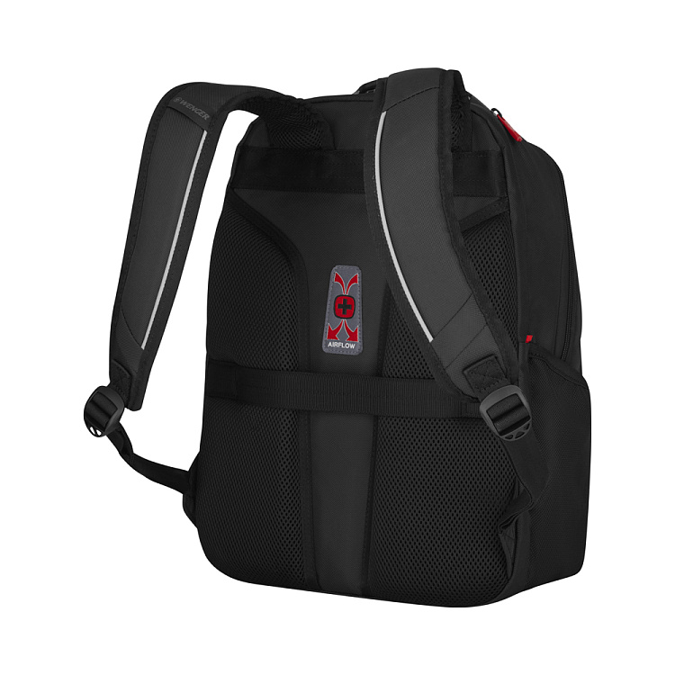 Рюкзак WENGER ALTAIR 15.6", черный, переработанный ПЭТ/Полиэстер, 32х21х44 см, 22 л.