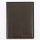 Обложка для паспорта S.Quire, натуральная воловья кожа, коричневый, гладкая, 13,4 x 10 x 0,5 см