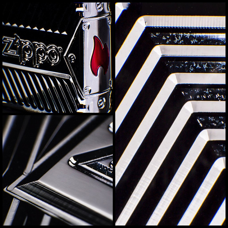 Зажигалка ZIPPO Armor® с покрытием High Polish Chrome, латунь/сталь, серебристая, 38x13x57 мм