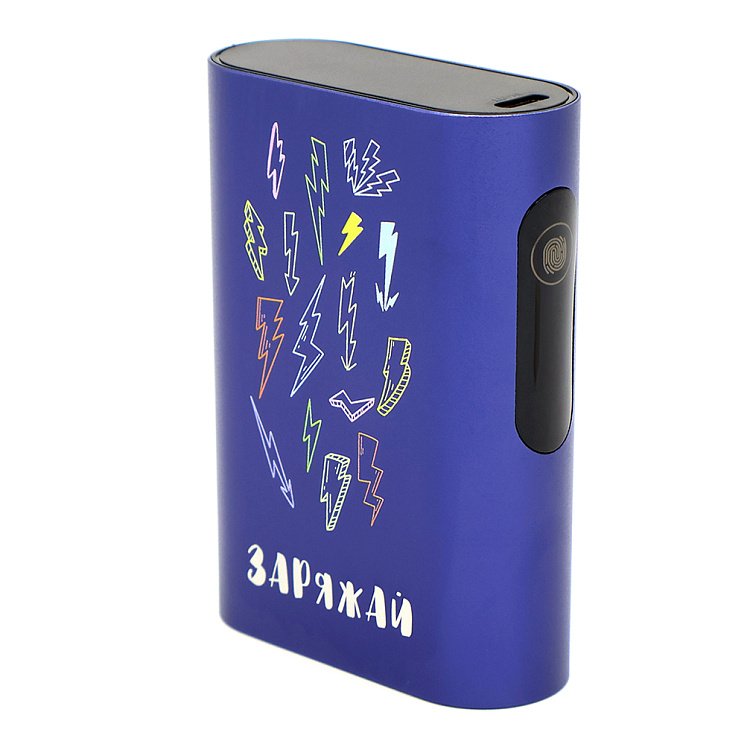 Внешний аккумулятор в металлическом корпусе Wōdan, сенсорный, 10000mAh