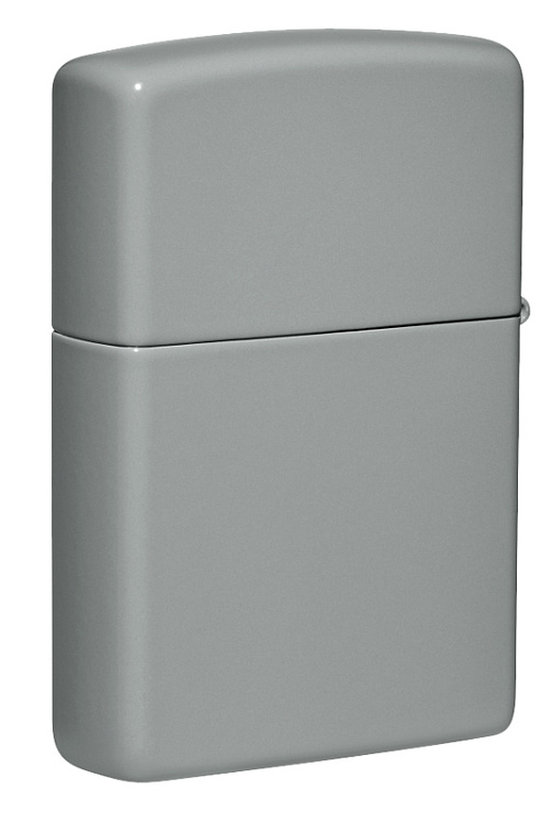 Зажигалка ZIPPO Classic с покрытием Flat Grey, латунь/сталь, серая, глянцевая, 38x13x57 мм