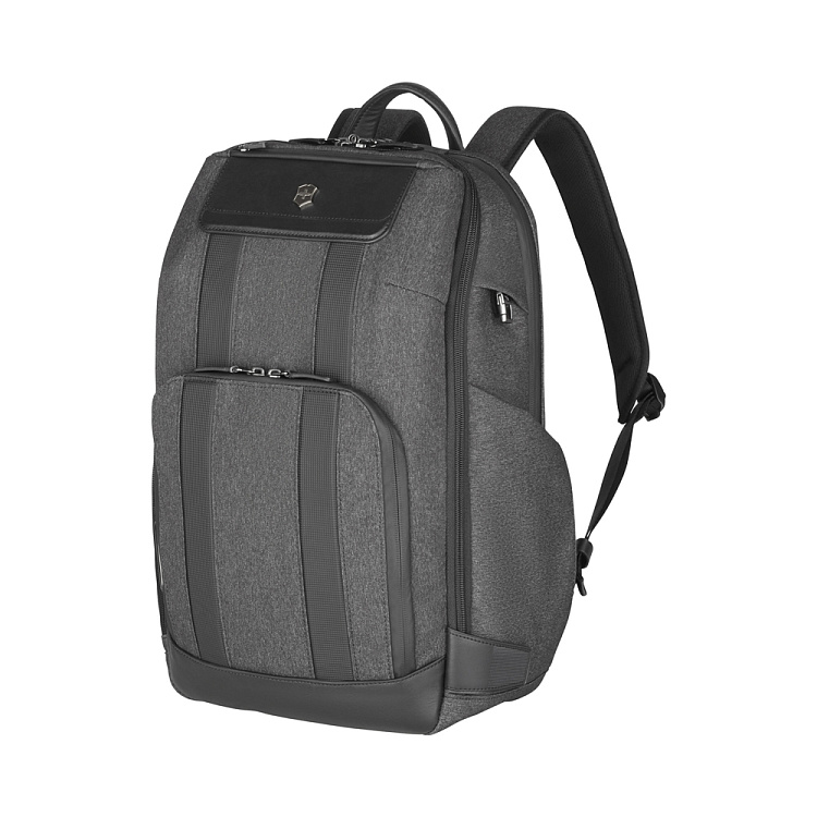 Рюкзак VICTORINOX Architecture Urban2 Deluxe Backpack 15”, серый, полиэстер/кожа, 31x23x46 см, 23 л
