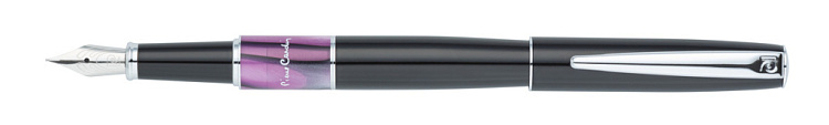 Ручка перьевая Pierre Cardin LIBRA, цвет - черный и фиолетовый. Упаковка В.
