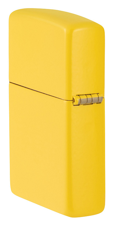 Зажигалка ZIPPO Logo с покрытием Sunflower, латунь/сталь, желтая, глянцевая, 38x13x57 мм