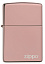 Зажигалка ZIPPO Logo с покрытием High Polish Rose Gold, латунь/сталь, розовое золото, 38x13x57 мм