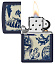Зажигалка ZIPPO Nautical Design с покрытием Navy Matte, латунь/сталь, синяя, матовая, 38x13x57 мм
