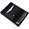 Набор Cosmo: папка с блокнотом А5, ручка и шарф, черный