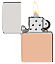 Зажигалка ZIPPO Bimetal с двойным металлическим покрытием, медь/латунь/сталь, медная, 38x13x57 мм