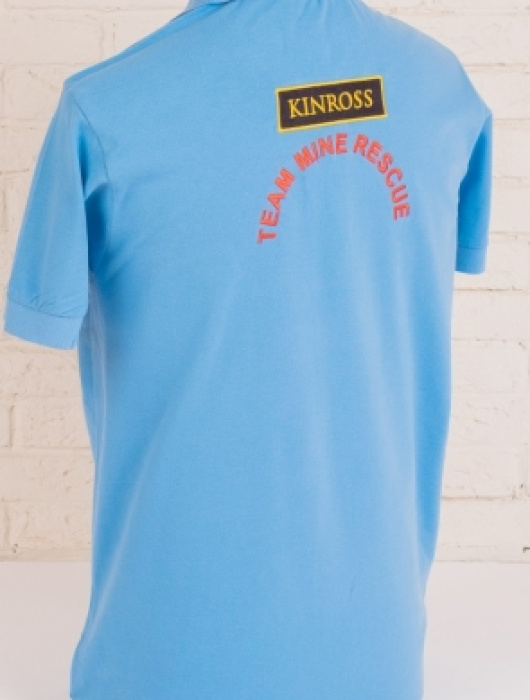 Корпоративный текстиль с вышивкой для компании KINROSS