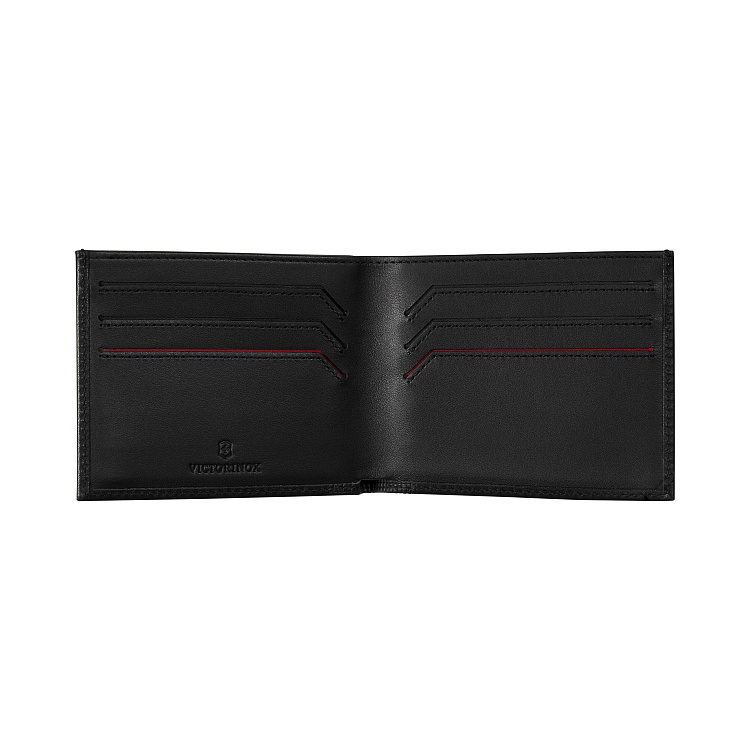 Портмоне VICTORINOX Altius Alox с защитой от сканирования RFID, чёрное, натуральная кожа, 9x1x11 см