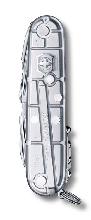 Нож перочинный VICTORINOX Swiss Champ, 91 мм, 31 функция, полупрозрачный серебристый