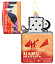 Зажигалка ZIPPO Mars Design с покрытием 540 Matte, латунь/сталь, красная, матовая, 38x13x57 мм
