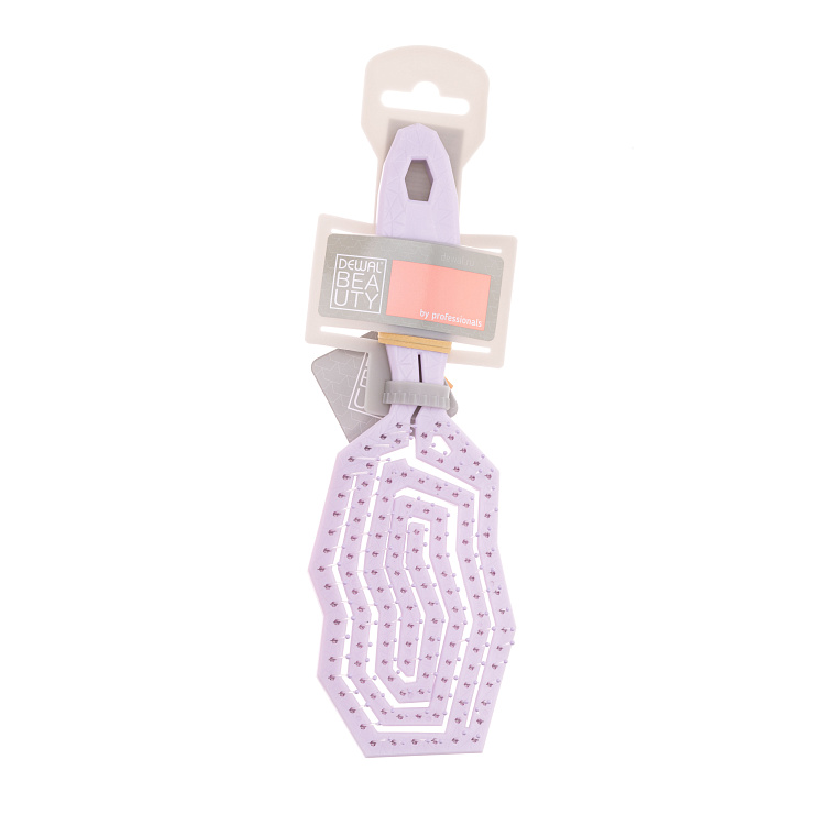 Щетка Dewal Beauty серия "Friendly", продувная, с нейлоновым штифтом, форма айсберг.