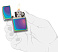 Зажигалка ZIPPO Classic с покрытием Spectrum™, латунь/сталь, разноцветная, глянцевая, 38x13x57 мм