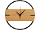 Деревянные часы с металлическим ободом Time Wheel