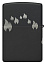 Зажигалка ZIPPO Classic с покрытием Black Matte, латунь/сталь, черная, матовая, 38x13x57 мм