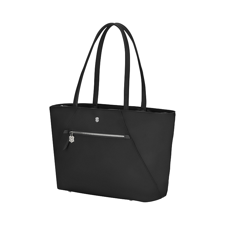 Сумка VICTORINOX Victoria Signature Tote, черная, нейлон/кожа, 51x15x30 см, 19 л