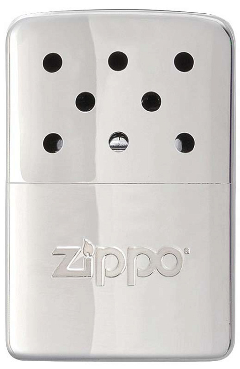 Каталитическая грелка ZIPPO, с покрытием High Polish Chrome, серебристая, на 6 ч, 51x15x74 мм