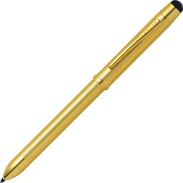 Многофункциональная ручка Cross Tech3+. Цвет - золотистый.