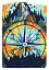 Зажигалка ZIPPO Compass с покрытием Glow In The Dark Green, латунь/сталь, разноцветная, 38x13x57 мм