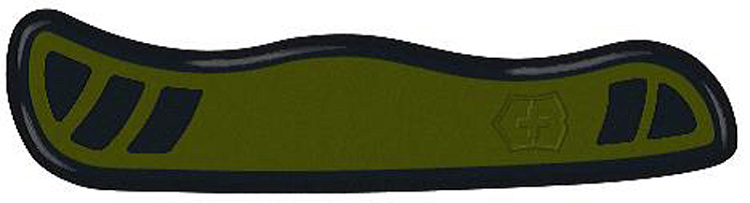 Передняя накладка для ножа VICTORINOX Swiss Soldier's Knife 08 111 мм, нейлоновая, зелёно-чёрная