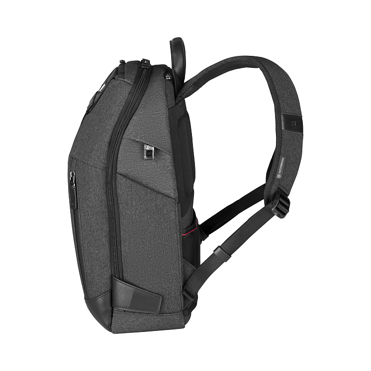 Рюкзак VICTORINOX Architecture Urban 2 City Backpack 14'', серый, полиэстер / кожа, 30x19x42 см, 17л